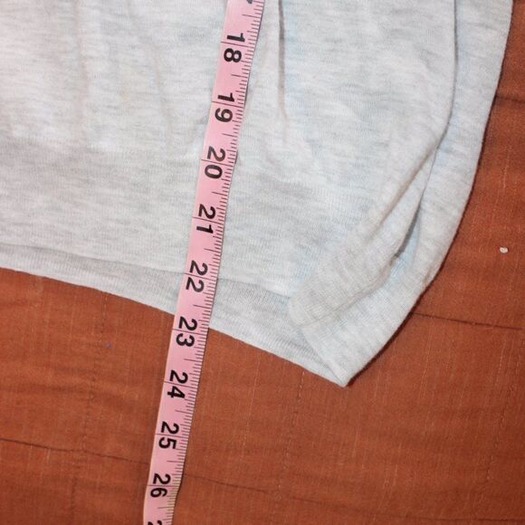 Autumn Cashmere Gray Cotton Crew Neck Long Sleeve Sweatshirts Women Size L - Picture 9 of 9